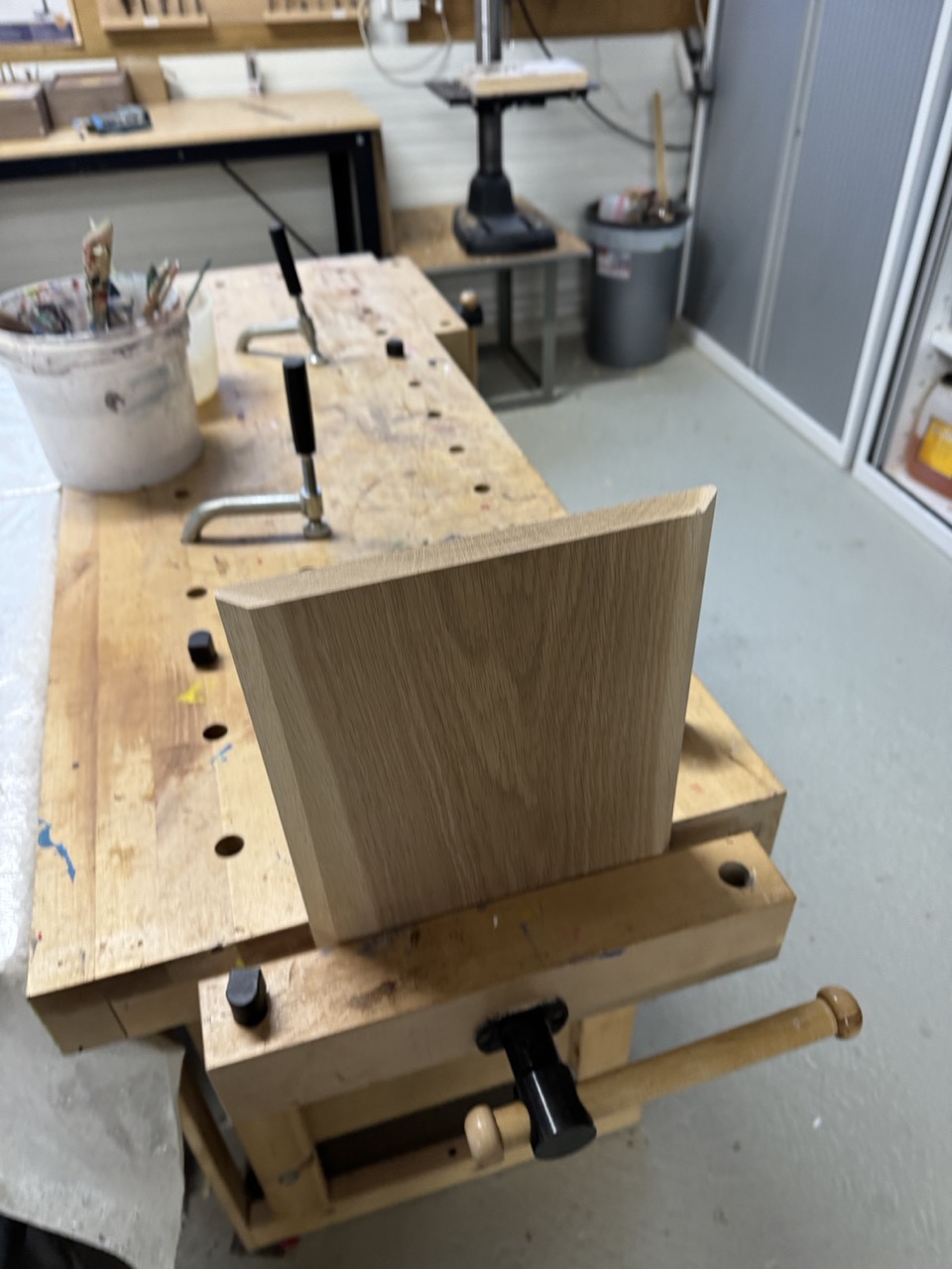 Planche en séchage sur supports imprimés 3D